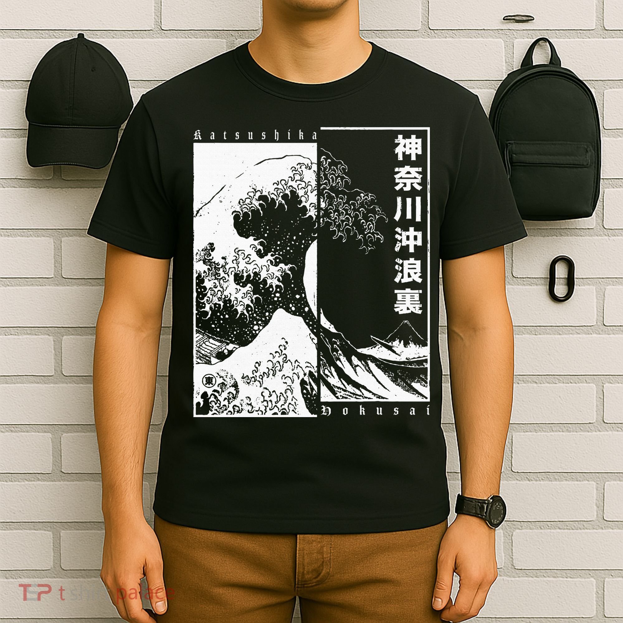 Great Wave Off Kanagawa Japanese Aesthetic Hokusai T-Shirt