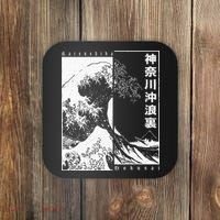 Great Wave Off Kanagawa Japanese Aesthetic Hokusai Coaster thumb 0