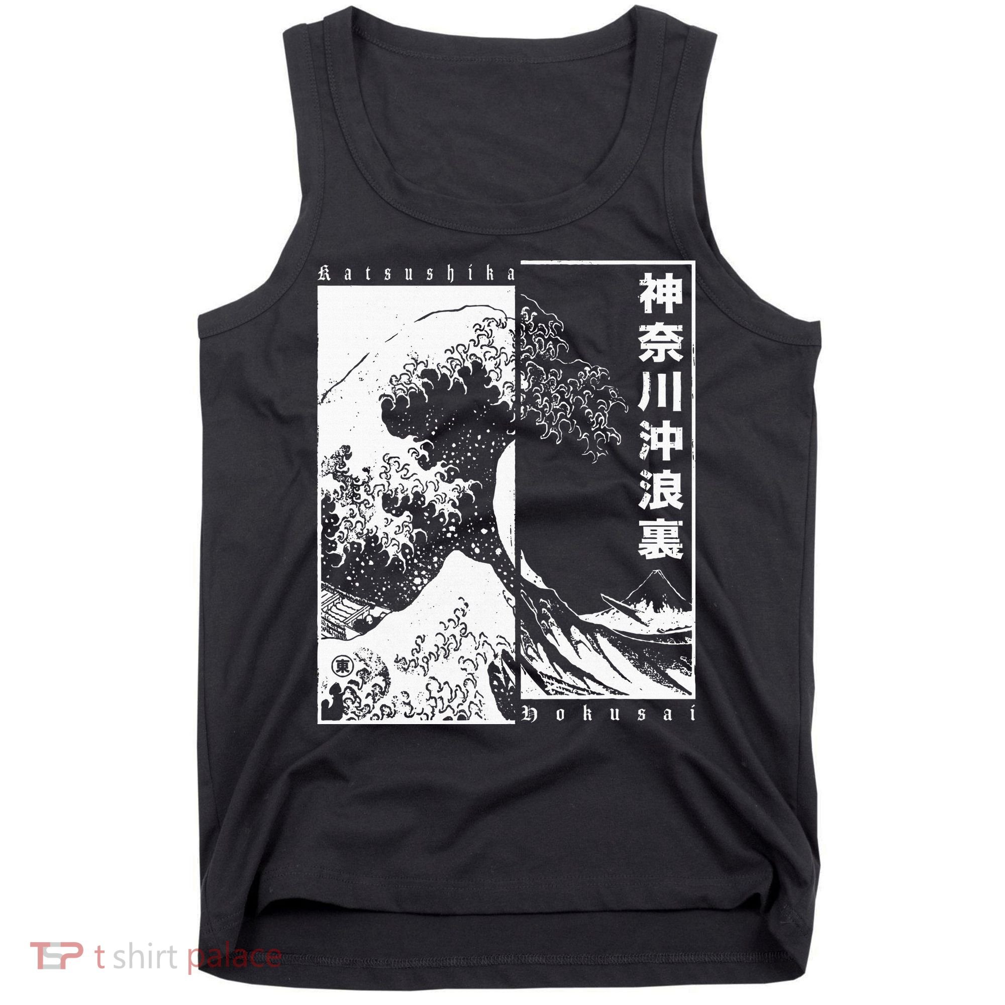 Great Wave Off Kanagawa Japanese Aesthetic Hokusai Tank Top
