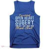 Get Well Open Heart Surgery Cool Gift Recovery Gift Gag Tcool Gift Cool Gift Tank Top thumb 0