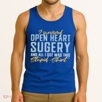 Get Well Open Heart Surgery Cool Gift Recovery Gift Gag Tcool Gift Cool Gift Tank Top thumb 3