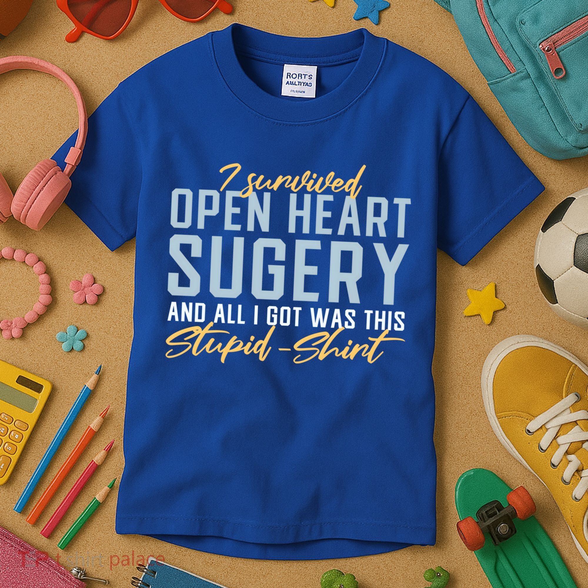 Get Well Open Heart Surgery Cool Gift Recovery Gift Gag Tcool Gift Cool Gift Kids T-Shirt