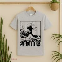 Great Wave Off Kanagawa Japan Aesthetic Japanese Cool T-Shirt thumb 2