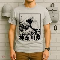 Great Wave Off Kanagawa Japan Aesthetic Japanese Cool T-Shirt thumb 6