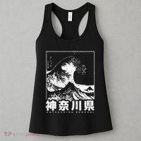 Great Wave Off Kanagawa Japan Aesthetic Japanese Cool Women's Tank Top thumb 3