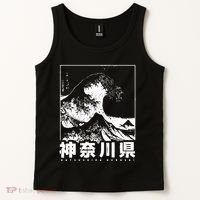 Great Wave Off Kanagawa Japan Aesthetic Japanese Cool Tank Top thumb 2