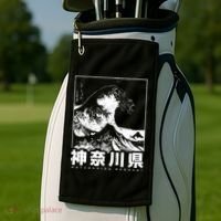 Great Wave Off Kanagawa Japan Aesthetic Japanese Cool Golf Towel thumb 2