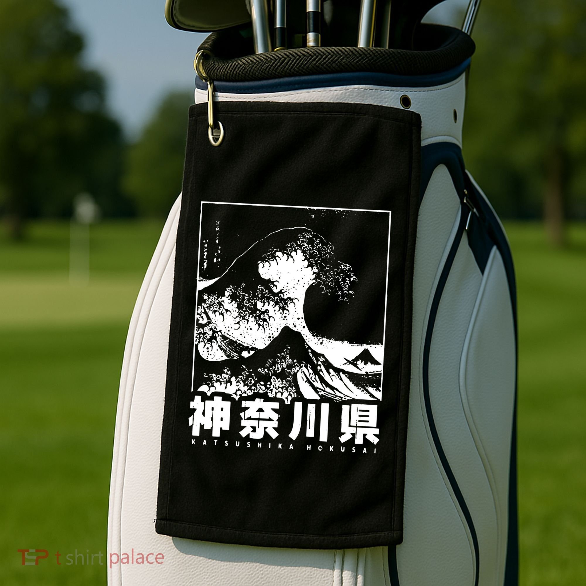 Great Wave Off Kanagawa Japan Aesthetic Japanese Cool Golf Towel
