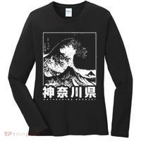 Great Wave Off Kanagawa Japan Aesthetic Japanese Cool Women's Long Sleeve Shirt thumb 0