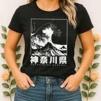 Great Wave Off Kanagawa Japan Aesthetic Japanese Cool Women's T-Shirt thumb 2