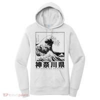 Great Wave Off Kanagawa Japan Aesthetic Japanese Art Women's Hoodie thumb 0