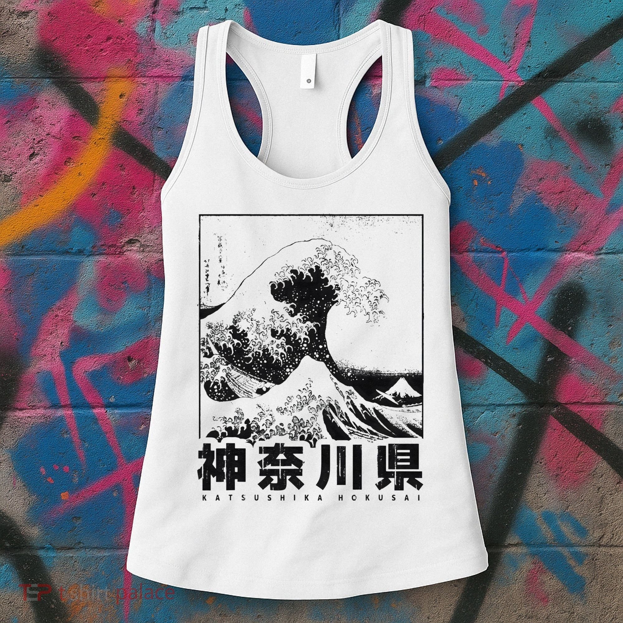 Great Wave Off Kanagawa Japan Aesthetic Japanese Art Women's Tank Top