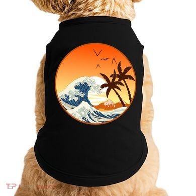 Great Wave Off Kanagawa Doggie Tank
