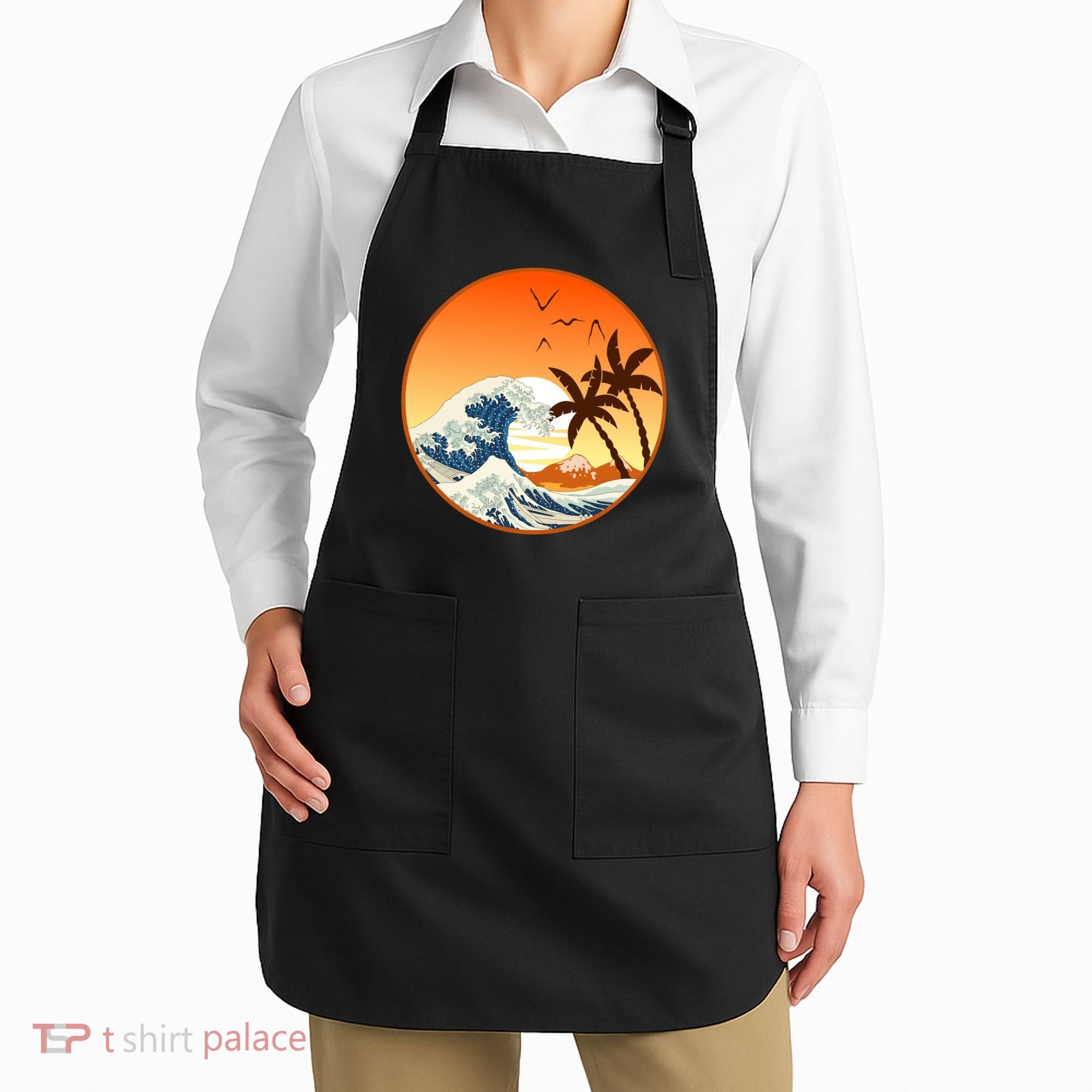 Great Wave Off Kanagawa Apron