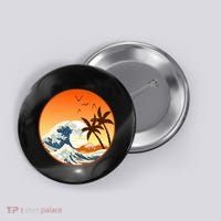 Great Wave Off Kanagawa Button thumb 0