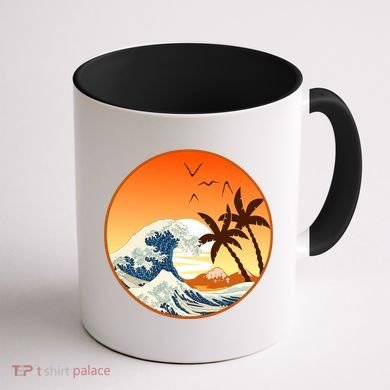 Great Wave Off Kanagawa Coffee Mug back