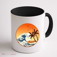 Great Wave Off Kanagawa Coffee Mug thumb 1