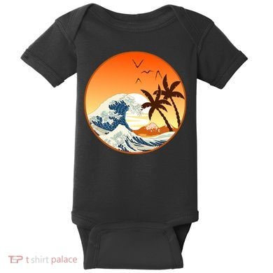 Great Wave Off Kanagawa Baby Bodysuit