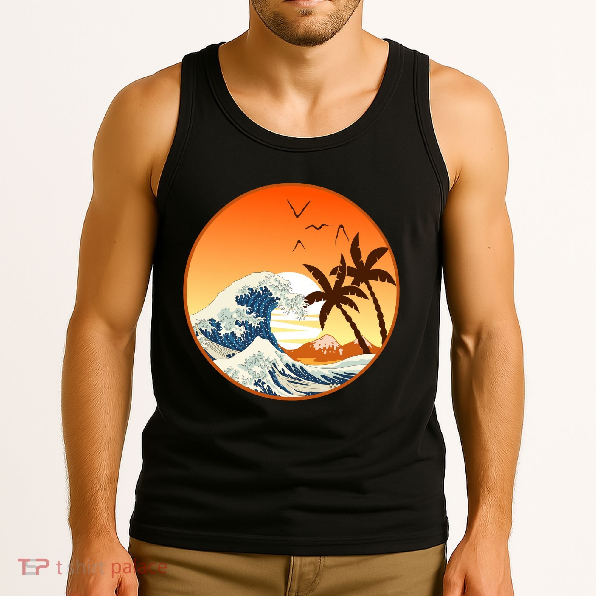 Great Wave Off Kanagawa Tank Top