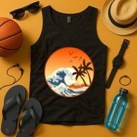 Great Wave Off Kanagawa Tank Top thumb 4