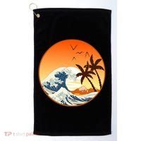 Great Wave Off Kanagawa Golf Towel thumb 0