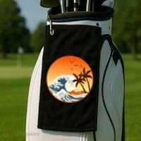 Great Wave Off Kanagawa Golf Towel thumb 2