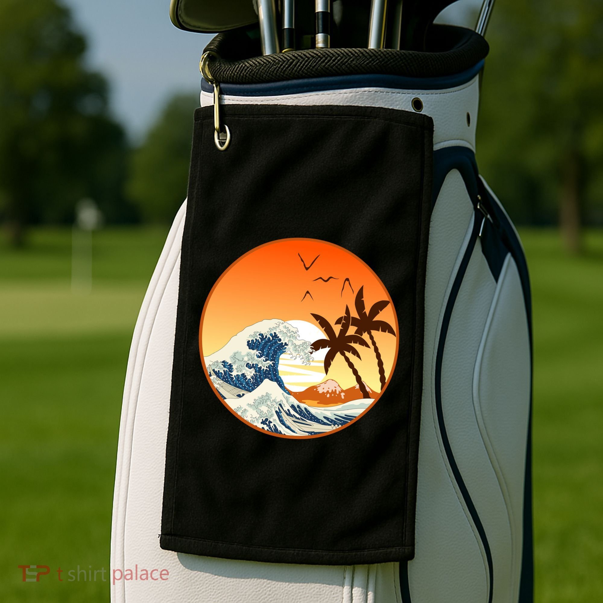 Great Wave Off Kanagawa Golf Towel