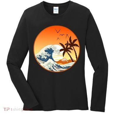 Great Wave Off Kanagawa Women's Long Sleeve Shirt