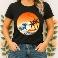 Great Wave Off Kanagawa Women's T-Shirt thumb 2