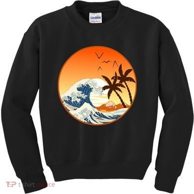 Great Wave Off Kanagawa Kids Sweatshirt