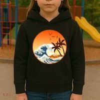 Great Wave Off Kanagawa Kids Hoodie thumb 3
