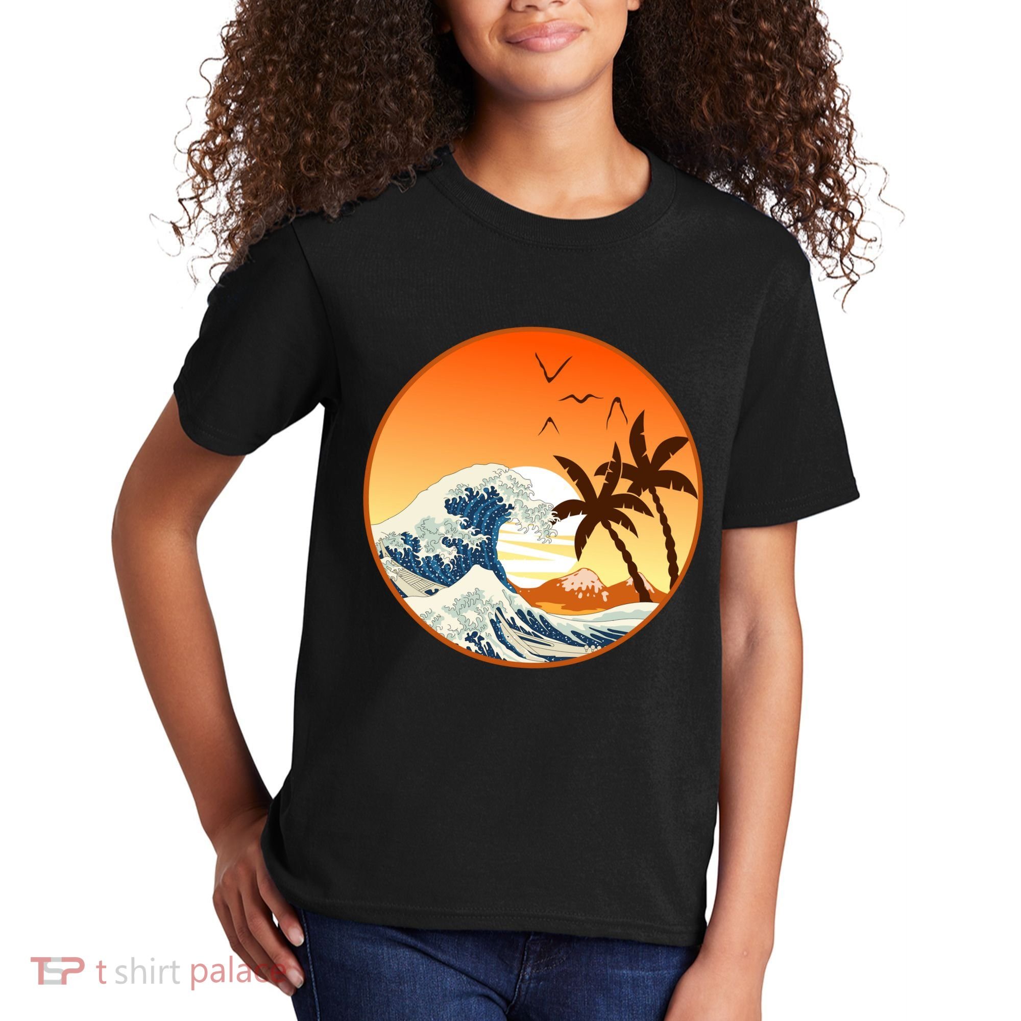Great Wave Off Kanagawa Kids T-Shirt