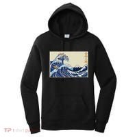 Great Wave Off Kanagawa With Cats Aesthetic Kanji Women's Hoodie thumb 0