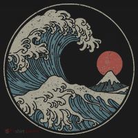 Great Wave Off Kanagawa Japanese Art Aesthetic Tsunami Tank Top thumb 6