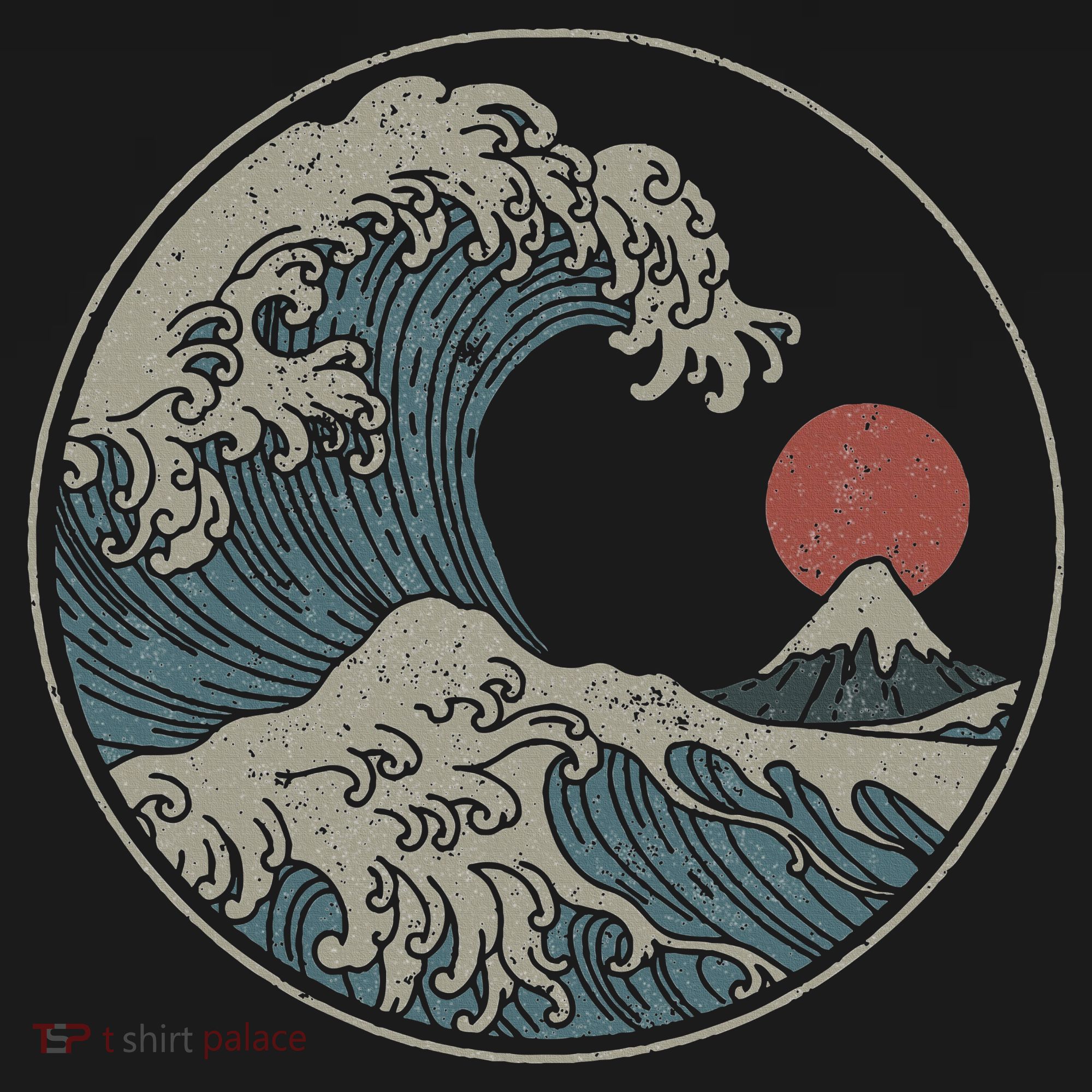 Great Wave Off Kanagawa Japanese Art Aesthetic Tsunami Kids Sweatshirt