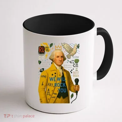 George Washington Pop Art Coffee Mug back