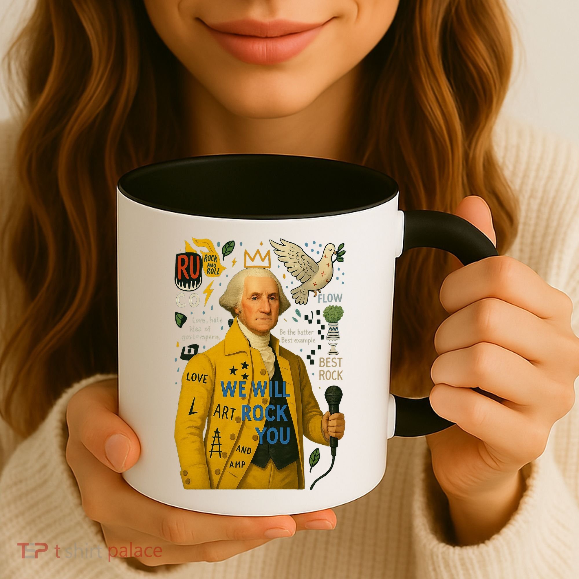 George Washington Pop Art Coffee Mug