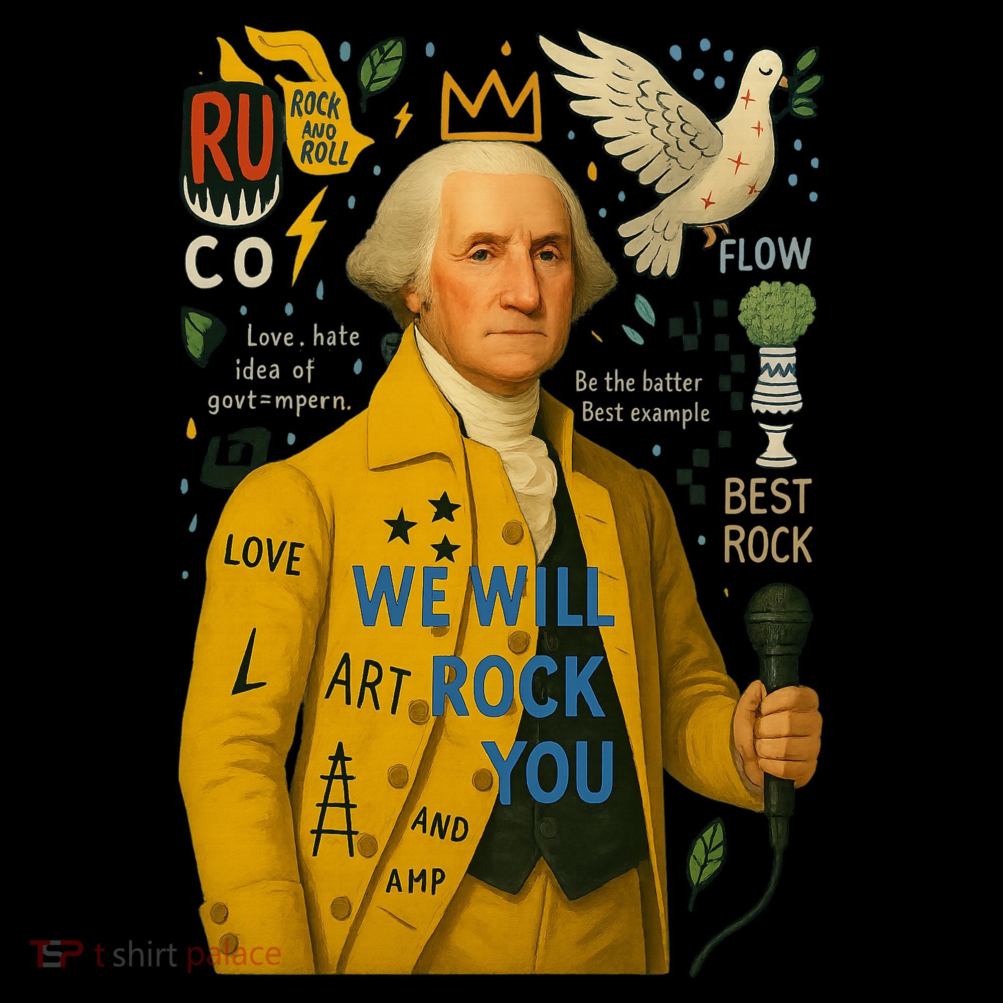 George Washington Pop Art Women's Hoodie