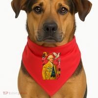 George Washington Pop Art USA-Made Doggie Bandana thumb 1