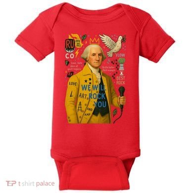 George Washington Pop Art Baby Bodysuit