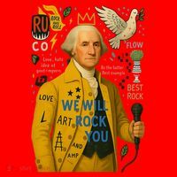 George Washington Pop Art Baby Bodysuit thumb 2
