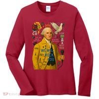 George Washington Pop Art Women's Long Sleeve Shirt thumb 0