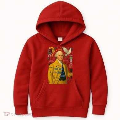 George Washington Pop Art Kids Hoodie