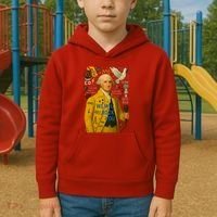 George Washington Pop Art Kids Hoodie thumb 2