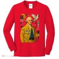 George Washington Pop Art Kids Long Sleeve Shirt thumb 0