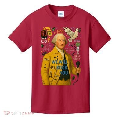George Washington Pop Art Kids T-Shirt