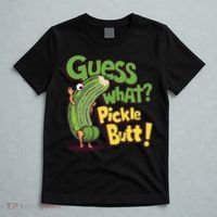 Guess What Pickle Butt! Funny Cucumber Meme Pickle Joke T-Shirt thumb 5