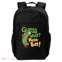 Guess What Pickle Butt! Funny Cucumber Meme Pickle Joke Backpack thumb 0