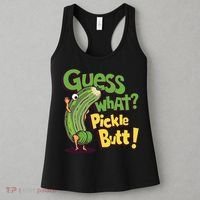 Guess What Pickle Butt! Funny Cucumber Meme Pickle Joke Women's Tank Top thumb 3