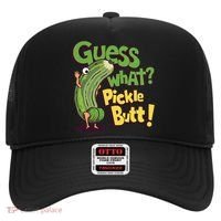 Guess What Pickle Butt! Funny Cucumber Meme Pickle Joke Hat thumb 0